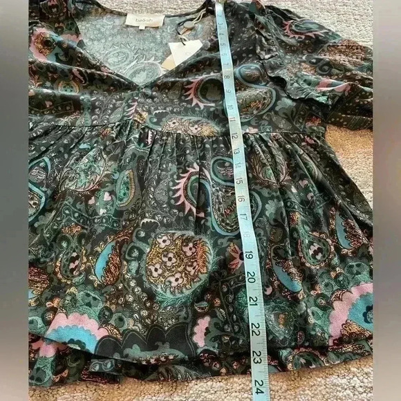 NWT ba&sh Multicolor Paisley Blouse - Picture 10 of 16